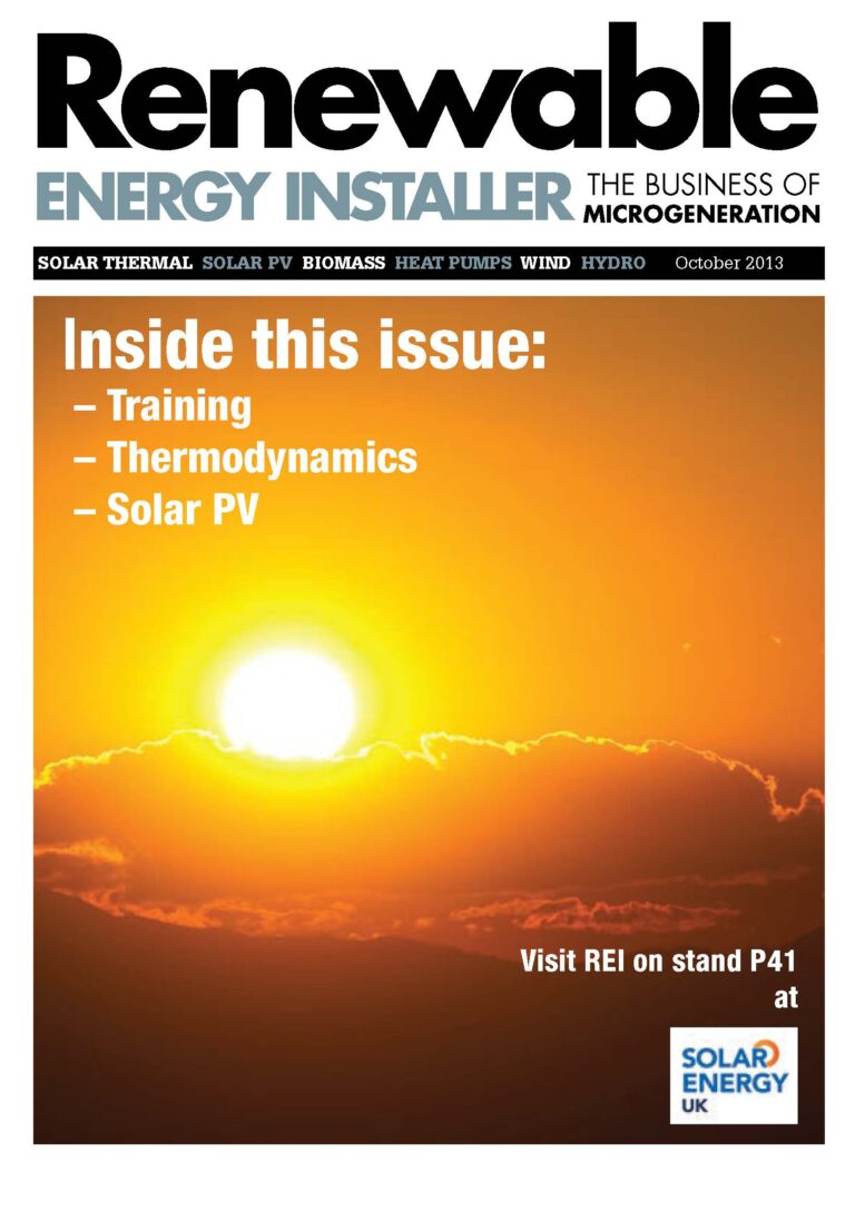 Renewable Energy Installer October 2013