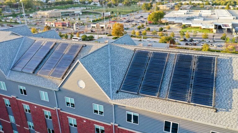 A view of the Creighton University project by Naked Energy.
