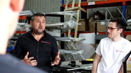 Manchester-based DiscreteHeat team in discussion.