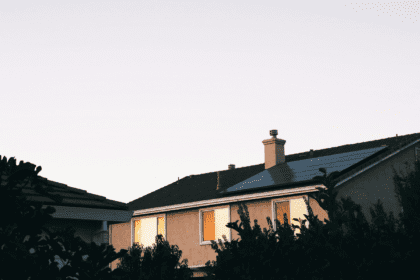 Houses with solar panels