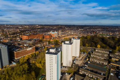 Housing shot from a drone