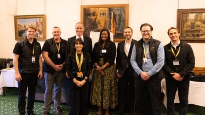 A picture showing Aira Parliamentary Event - Aira team & Miatta Fahnbulleh MP, Bill Esterson MP