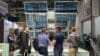 visitors at solar and storage live looking at solar panels