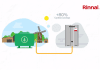 diagram showing gas storage tank feeding to a boiler