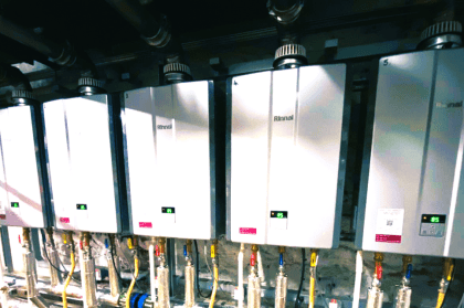 water heaters on wall